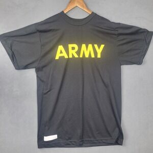 U.S. Army Shirt Mens Medium Physical Fitness Uniform APFU Tee Polyester Training
